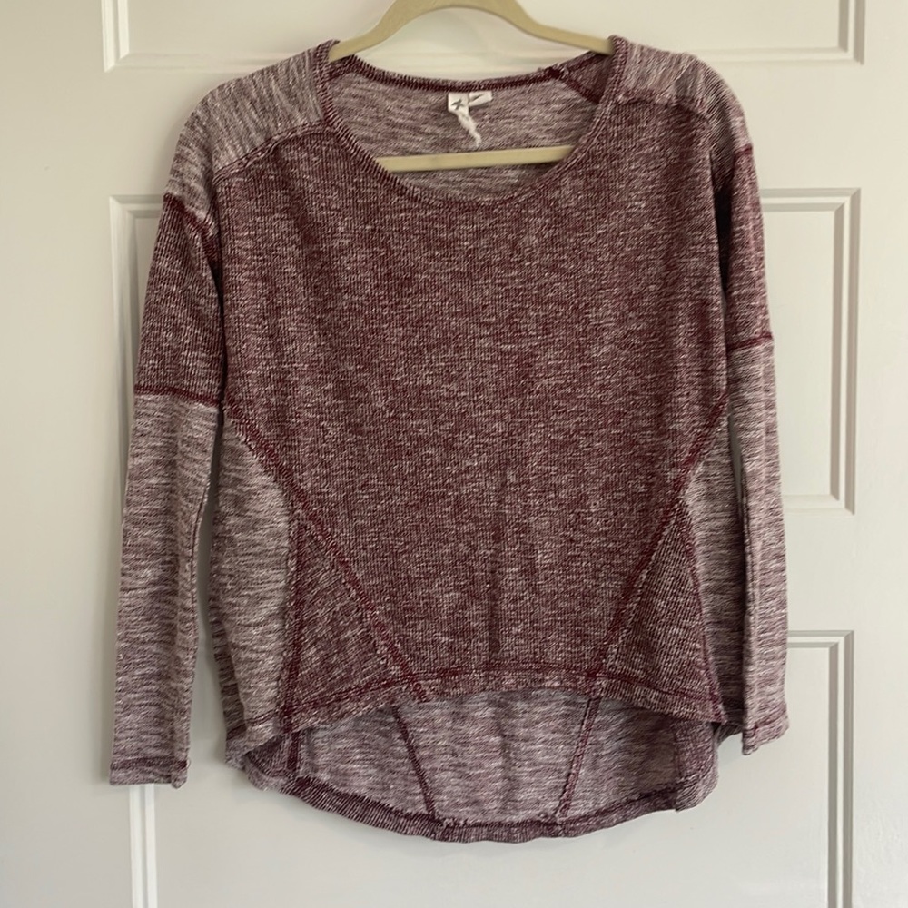 Red long sleeve sweater